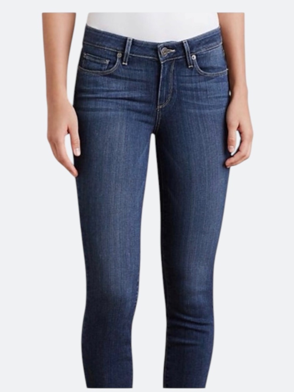 PAIGE Verdugo Crop Ankle Jeans Transcend Dark Wash NWOT SZ 27